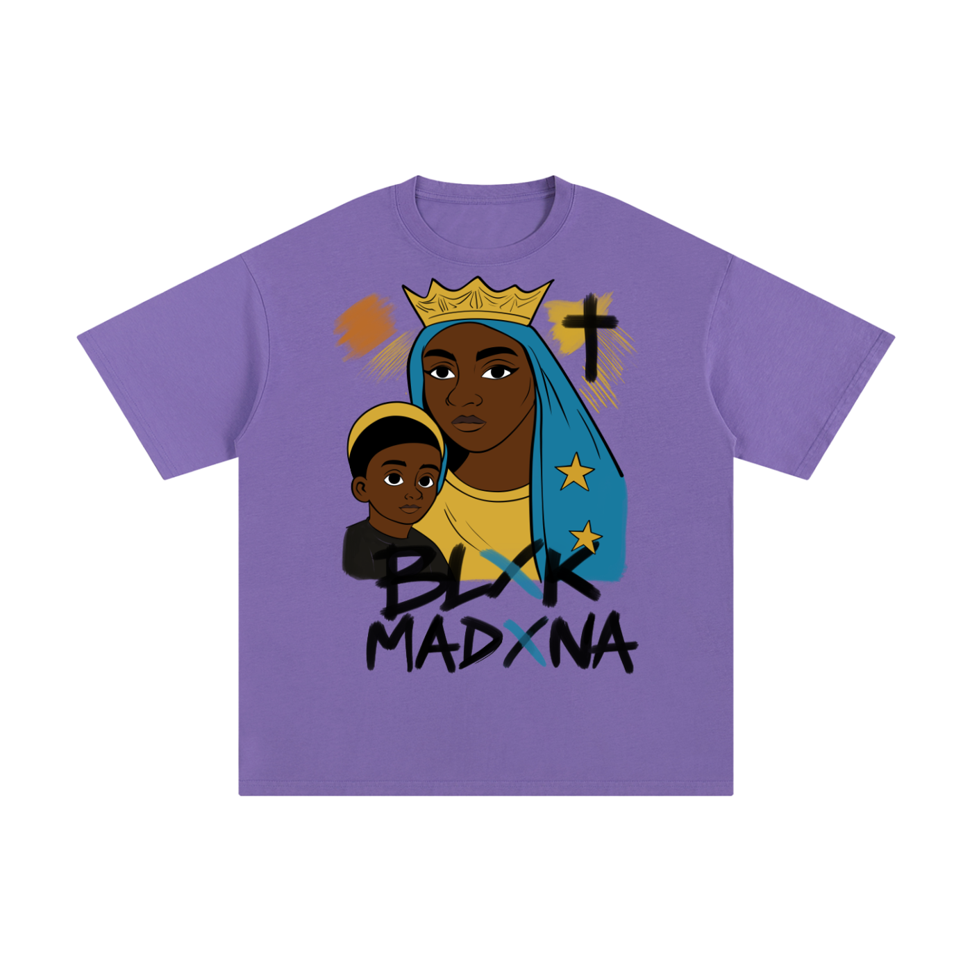 BLXK MADXNA - Graphic Christian Tee