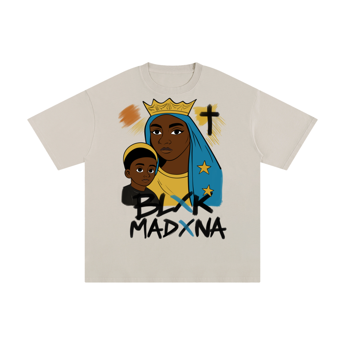 BLXK MADXNA - Graphic Christian Tee