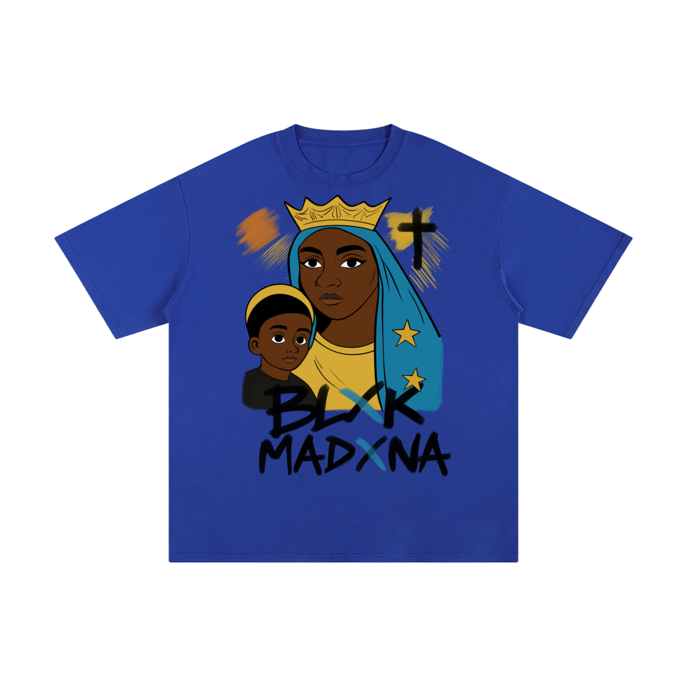 BLXK MADXNA - Graphic Christian Tee