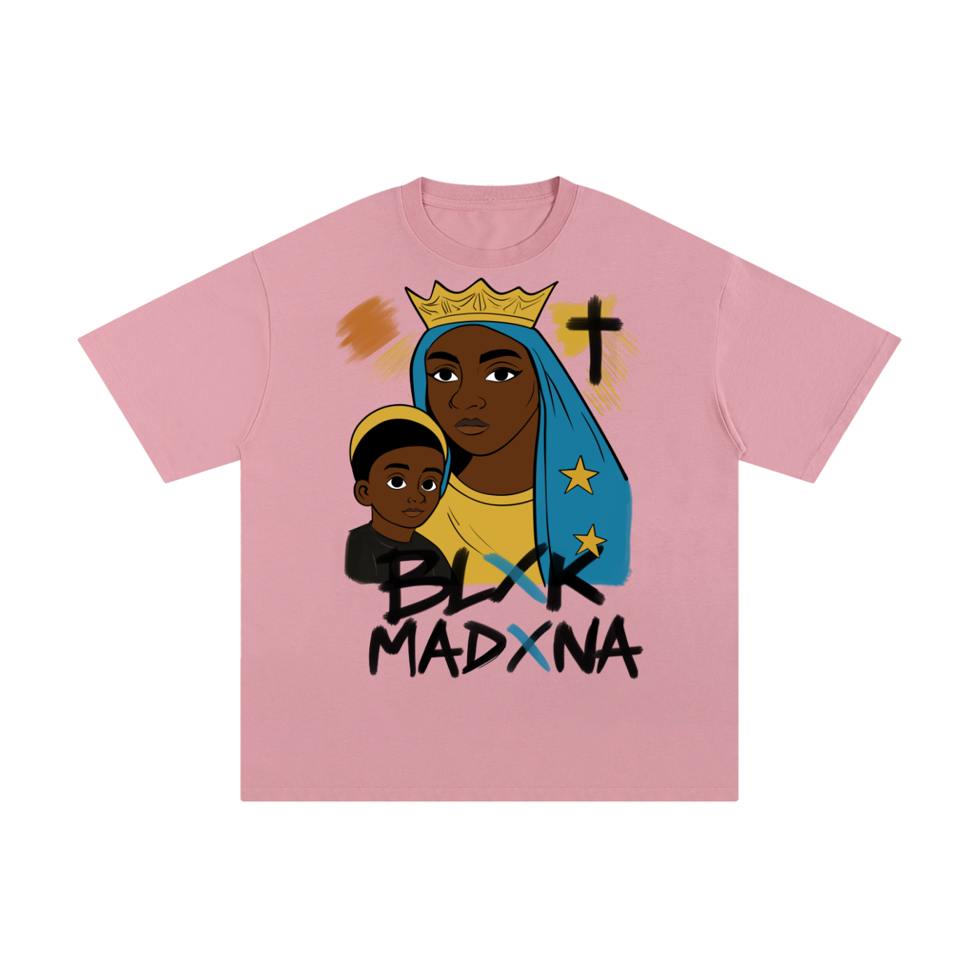 BLXK MADXNA - Graphic Christian Tee